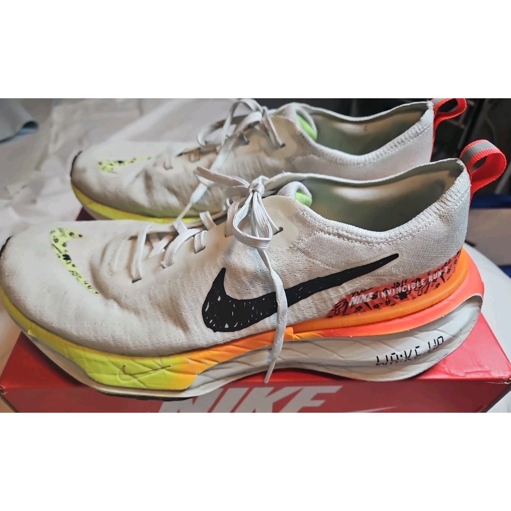 Nike Zoomx Invincible Run FK 3 HF4915-100 Elite Men's Shoes Size 11 White - Picture 8 of 10